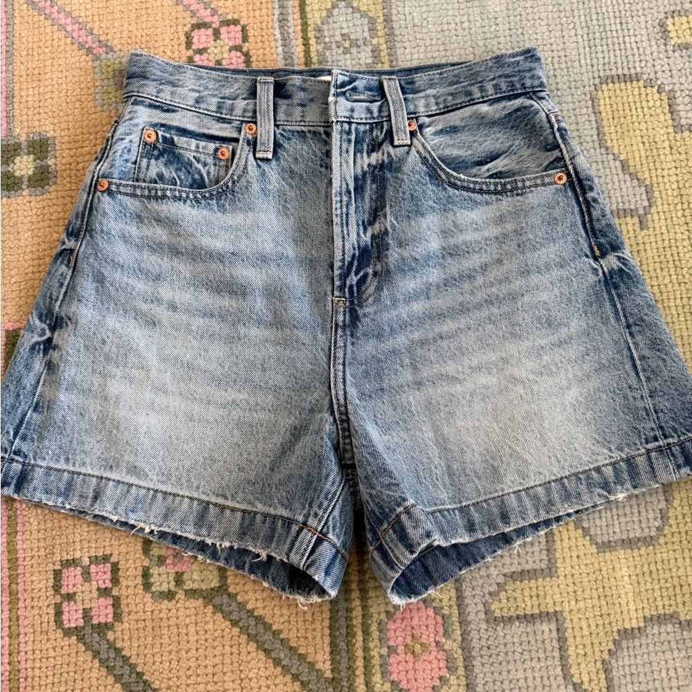 High-Rise Pistola Saige Denim Women's Shorts